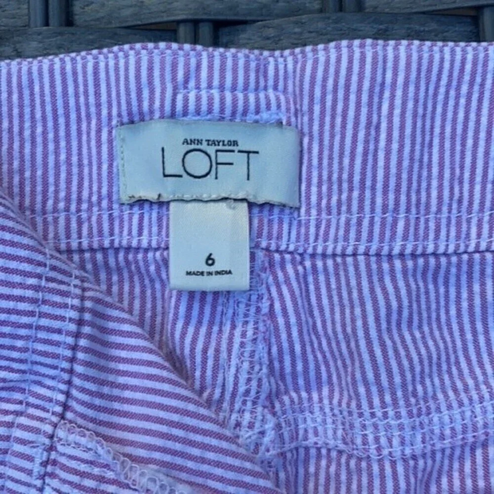 Loft Pink Seersucker Skirt - Picture 10 of 14